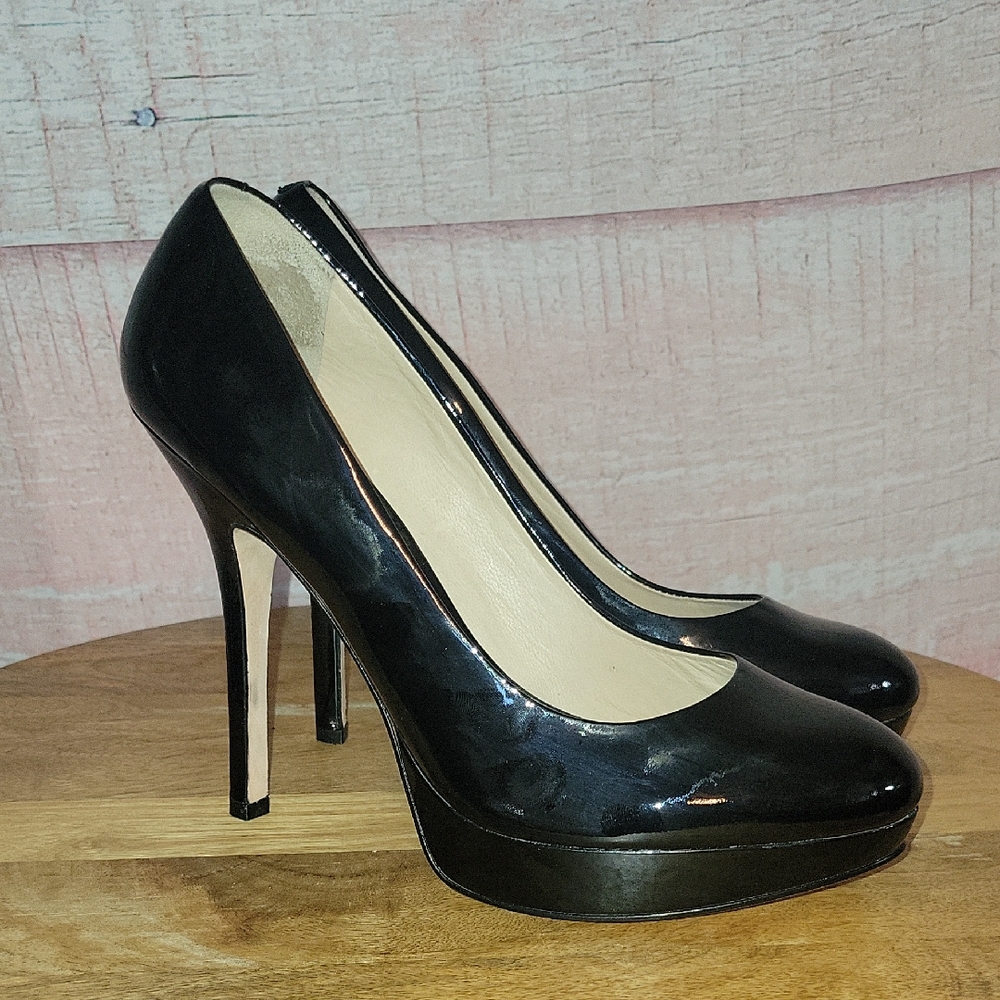Joan And David Black Platform Pumps - Picture 1 of 8
